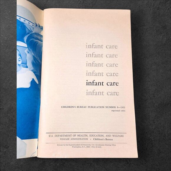 1963 Infant Care Pamphlet + Ephemera Lot Children’s Bureau John J Rhodes Rambler - Picture 5 of 12